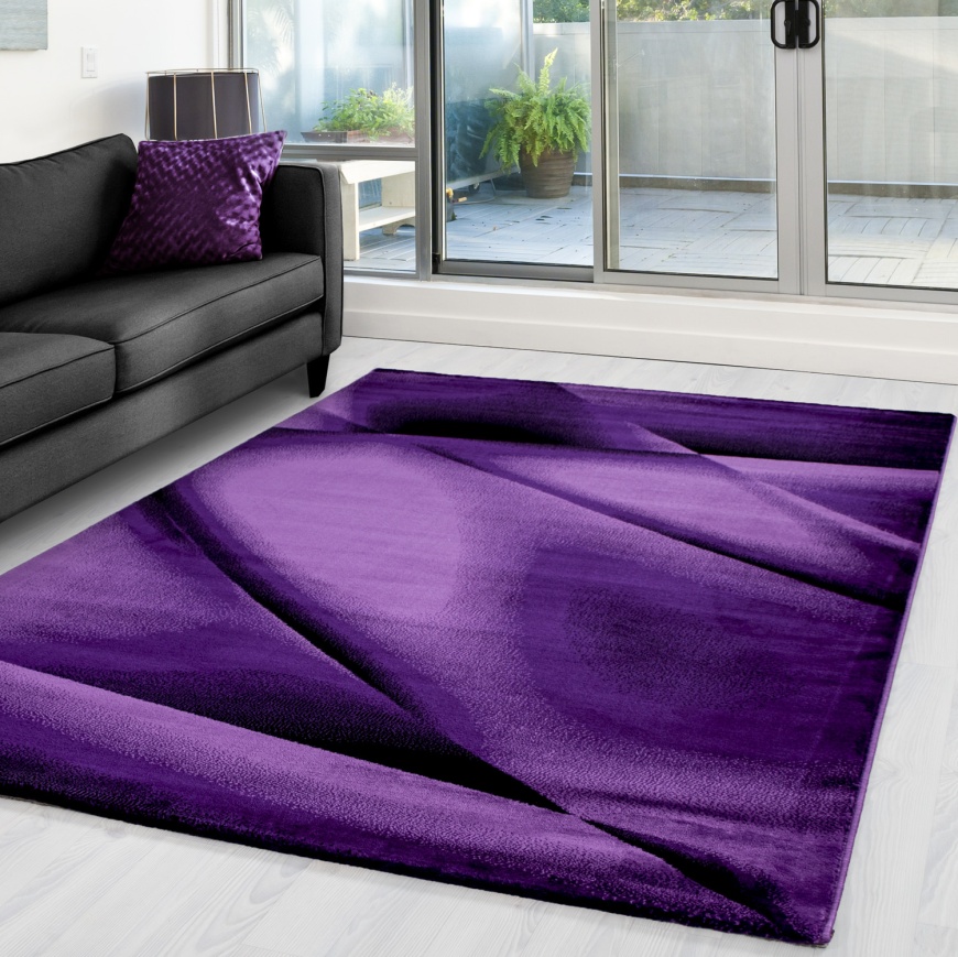 Miami Wave Modern Purple Rug